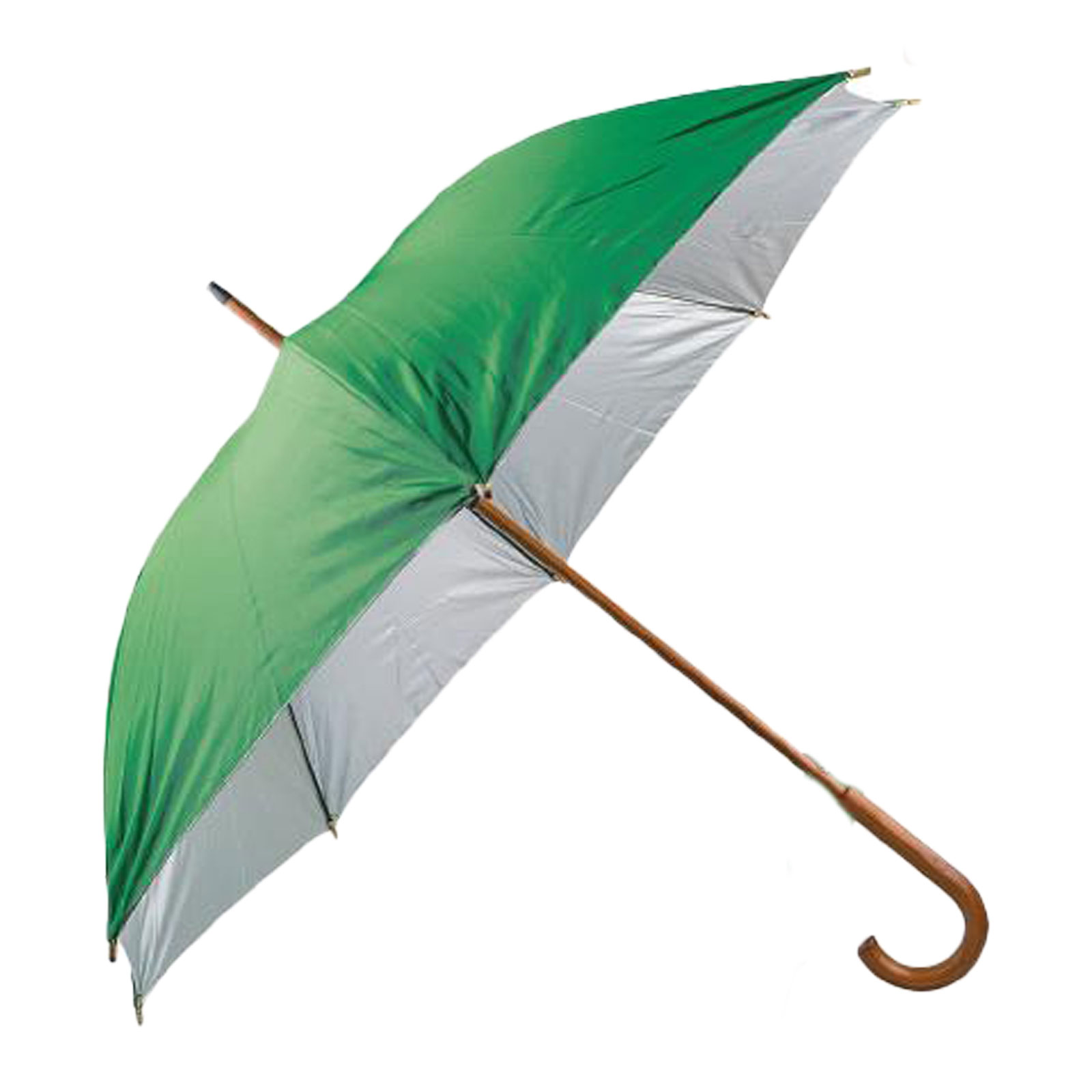 MANGOSTAN YEŞİL AHŞAP SAPLI ŞEMSİYE